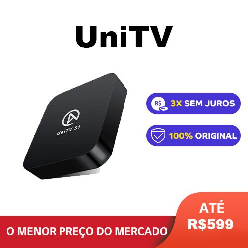 Dispositivo UniTV e controle remoto